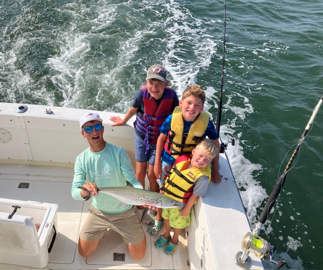 Half-day fishing trip catch
